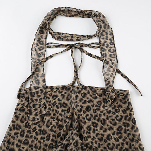 Top Halter Estampado Leopardo para Mujer - Image 9