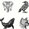 Decoración de Jardín en Hierro Forjado - Siluetas de Animales para Exteriores
