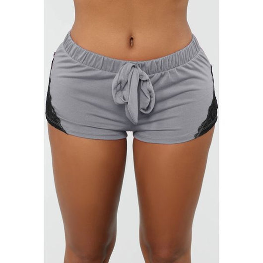 Shorts Deportivos de Yoga con Encaje y Patchwork para Mujer - Image 8
