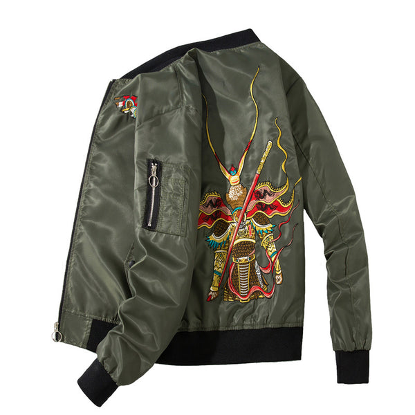 Chaqueta Bordada Hombre Otoño Invierno Suelta Tendencia