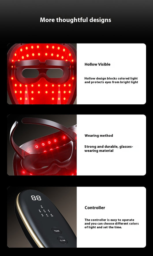 Máscara LED Facial Recargable con Tecnología de Luz de Colores - Image 13