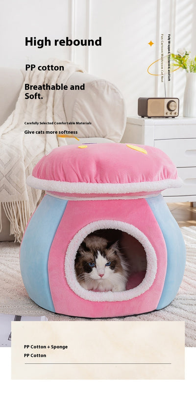 Nido Térmico Desmontable para Gatos y Conejos - Felpa Gruesa Invierno - Image 21