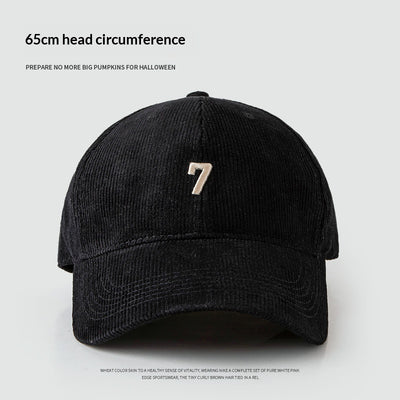 Gorra de Béisbol Pana Ancha Elegante y Versátil para Hombre - Image 4