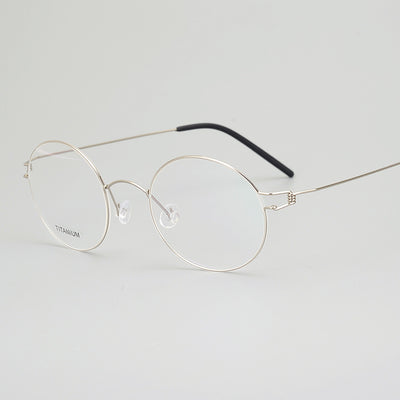 Armazón de Gafas Titanio Puro Vintage sin Tornillos - Image 9