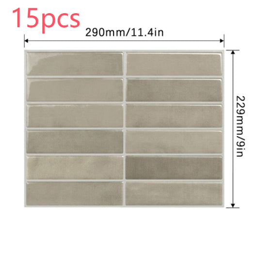 Adhesivo de Pared 3D Estéreo Resistente al Agua y Calor - Papel Tapiz Autoadhesivo para Cocina y Baño - Image 41