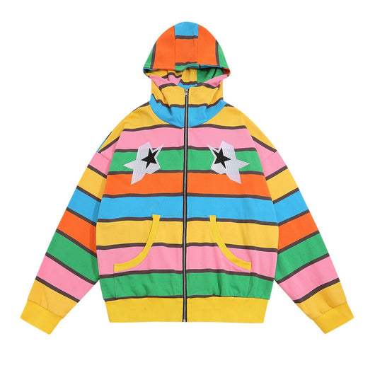 Sudadera Holgada con Rayas Horizontales y Bordados - Image 12