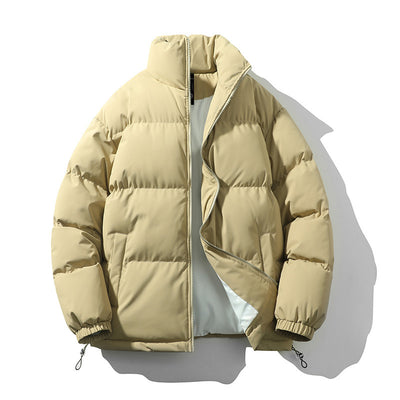 Chaqueta Acolchada de Plumas para Hombre con Cuello Alto - Image 11