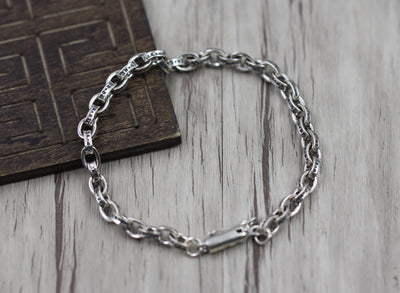 Pulsera de Plata Esterlina 925 con Letras del Alfabeto Inglés - Image 7