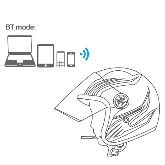 Casco Inteligente con Bluetooth - Sistema de Comunicación Inalámbrica para Motocicleta - Image 7
