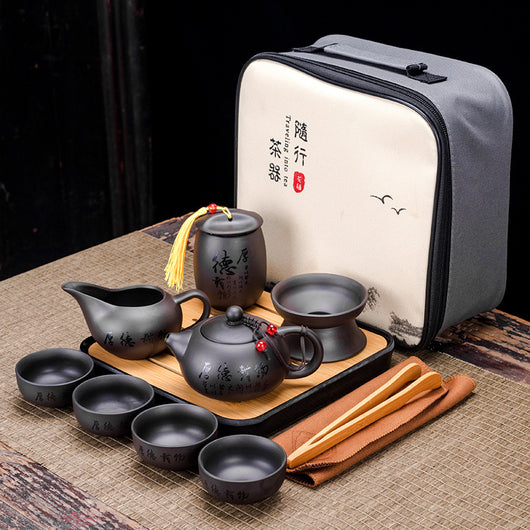 Juego de Té Portátil Zisha: Una Tetera y Cuatro Tazas - Image 18