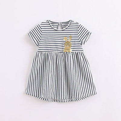 Vestido de Niña a Rayas Tejido en Telar - Image 8