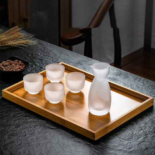 Juego de Jarras de Sake Estilo Japonés con Vasos Esmerilados - Image 4