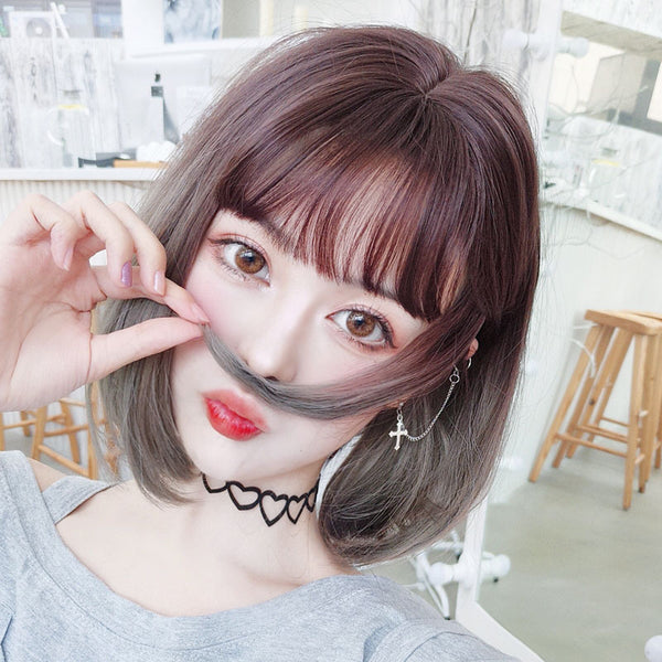 Peluca Coreana Air Bangs con Flequillo Aireado - Set Completo