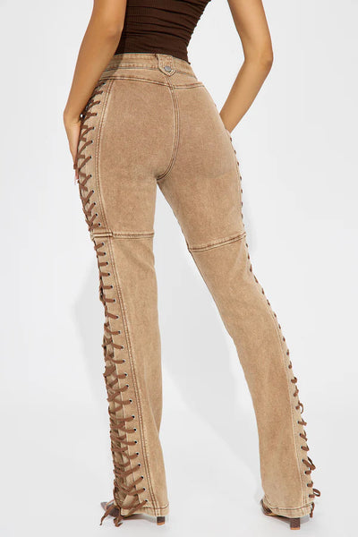 Jeans Bandage con Cordón para Mujer - Estilo Hot Girl Europeo y Americano - Image 10