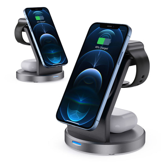 Cargador Inalámbrico Multifuncional para Teléfono, Reloj y Auriculares - Image 5