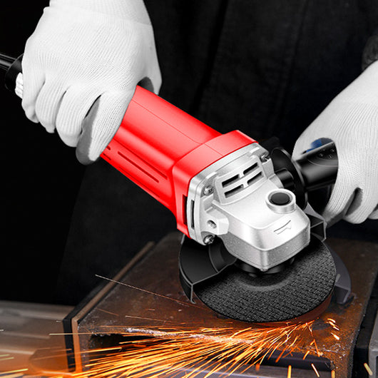 Amoladora Angular Eléctrica Profesional con Disco de Corte y Pulido