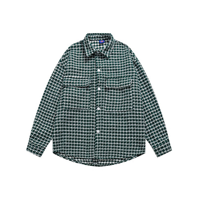 Camisa Cuadros Pájaro Americano - Abrigo Holgado y Versátil - Image 7