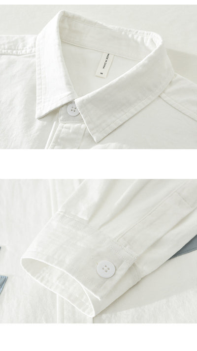 Camisa Suelta Artística Versátil para Hombre - Image 14