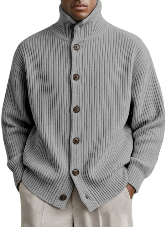 Cardigan Cuello Alto Tejido para Hombre - Image 19