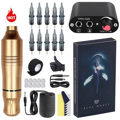 Kit Profesional de Máquina Tatuadora con Motor Rotativo y Pluma de Precisión - Image 5
