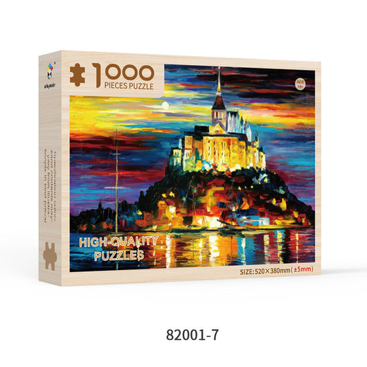 Puzzle de Madera para Adultos 1000 Piezas Formas Especiales Navidad Personalizado Juguete Educativo - Image 26