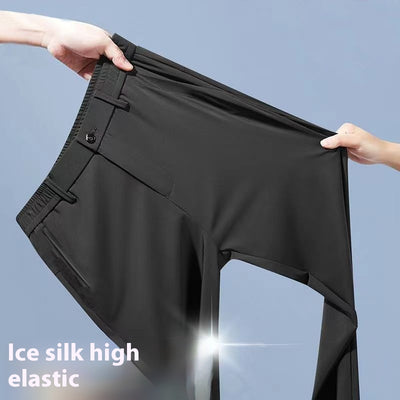 Pantalones Rectos Holgados Ice Silk para Hombre - Image 12