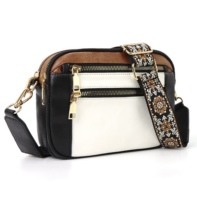 Bolsa Crossbody Multiusos con Diseño Vaca y Cierre de Cremallera - Image 7