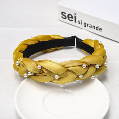 Diadema Trenzada Artesanal con Red - Accesorios para el Cabello Estilo Celebridad - Image 13