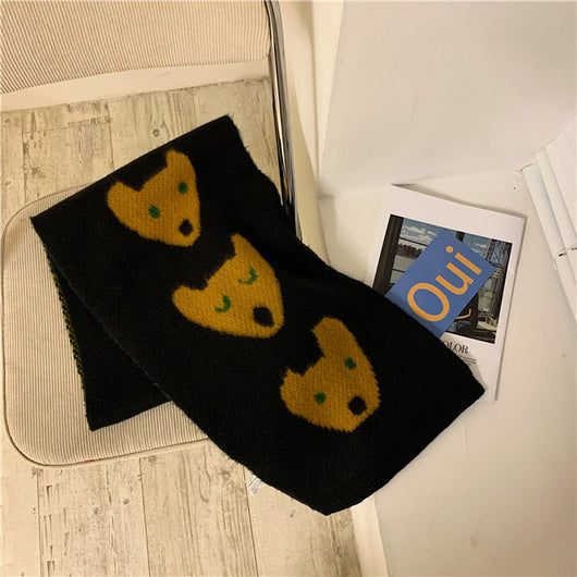 Bufanda Oso Kawaii Japonés para Mujer - Suave, Cálida y Versátil - Image 37