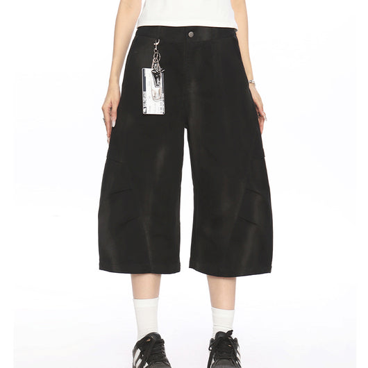 Shorts de Trabajo Vintage Teñido Artesanal para Mujer - Image 6