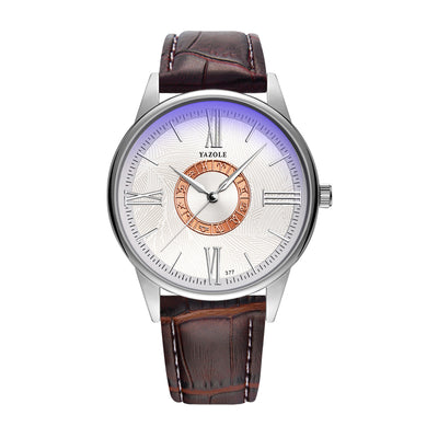 Reloj de Negocios Plateado Hombre Diseño Constelación Cuarzo - Image 9