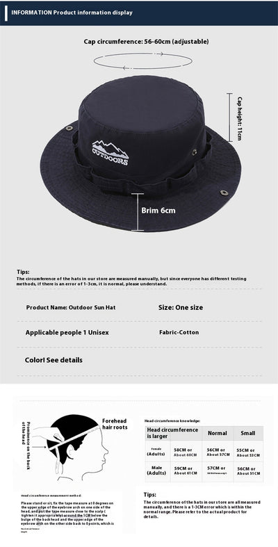 Gorro Bucket Protector Solar de Algodón Slub para Montaña - Image 9