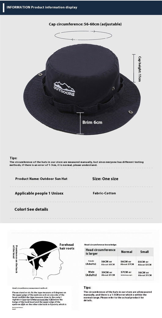Gorro Bucket Protector Solar de Algodón Slub para Montaña - Image 9