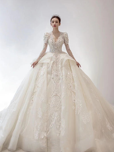 Vestido Largo Elegante de Manga Larga Estilo Francés para Mujer - Image 4