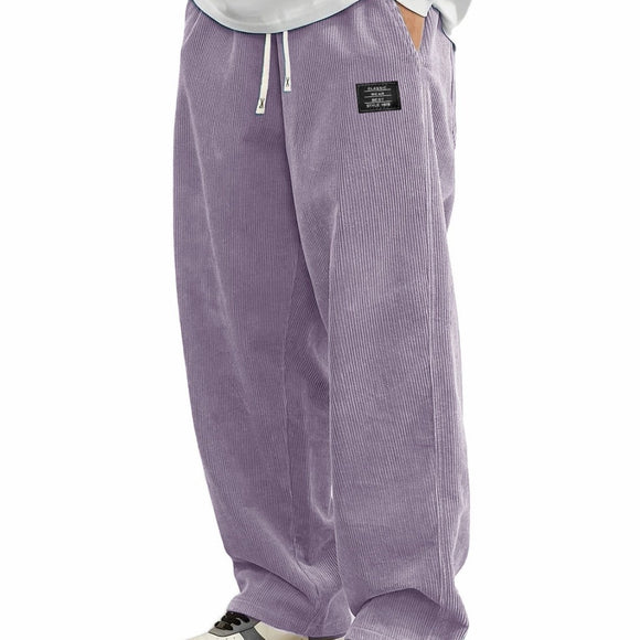Pantalones de Pana Relajados para Hombre