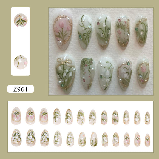 Pegatinas de Uñas Removibles - Set de 24 Diseños - Image 2