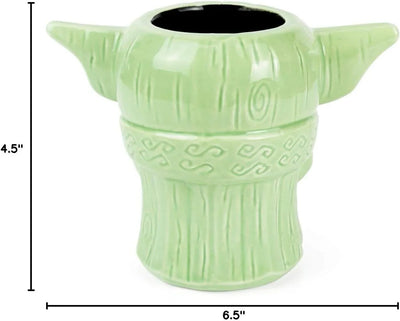Taza Geeki Tikis Baby Yoda – Star Wars The Mandalorian, estilo tiki, cerámica coleccionable, 473 ml, producto oficial - Tekeno