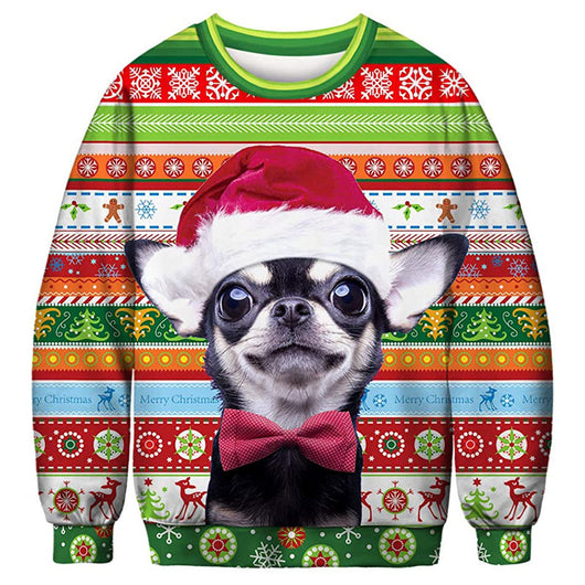 Sudadera Cuello Redondo con Estampado Digital de Perro - Image 3