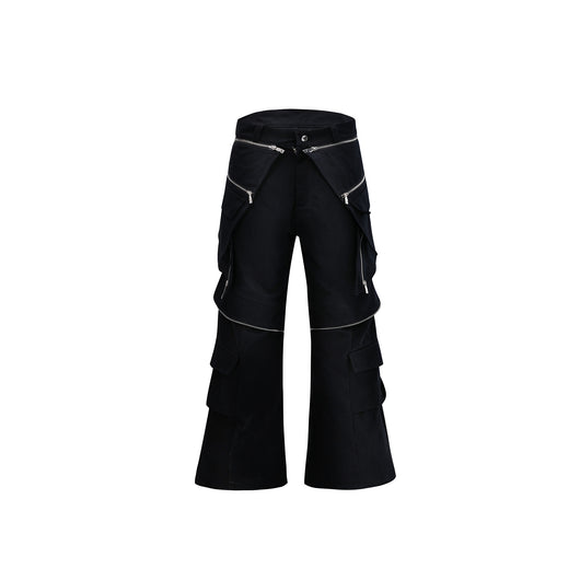 Pantalones Casuales para Hombre con Bolsillos de Cierre Metálico - Image 5