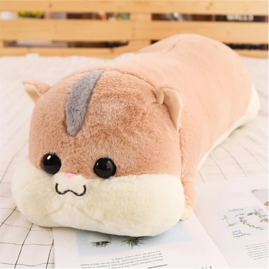 Almohada Peluche Alargada de Hámster - Cojín Suave y Acogedor - Image 5