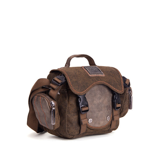 Bolsa Bandolera de Lona para Hombre - Maletín Retro Casual Crossbody - Image 8