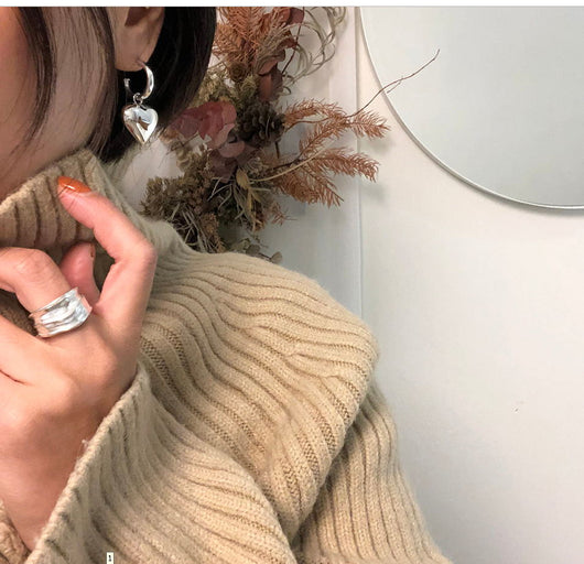 Anillo Geométrico Minimalista de Diseño Irregular para Mujer - Image 8