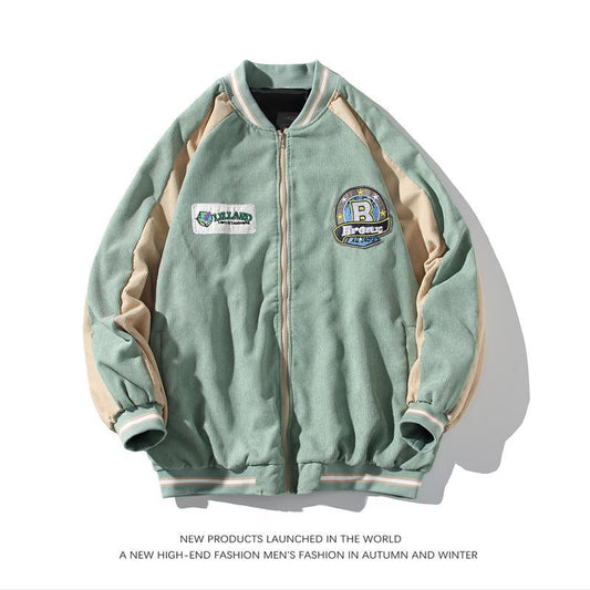 Chaqueta Beisbolera de Pana para Mujer - Diseño Delgado y Moderno