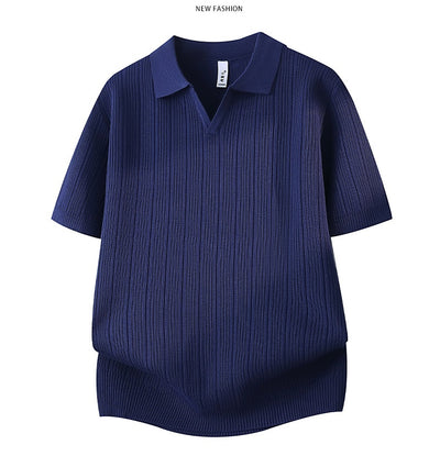 Camisa Casual Slim Fit Cuello Solapa Manga Corta Hombre - Image 23