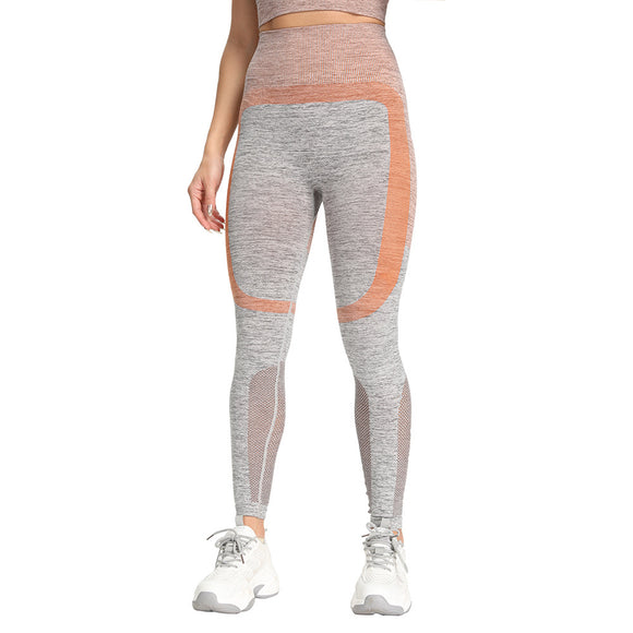 Traje de Yoga Levantador de Caderas sin Costuras con Diseño Hueco