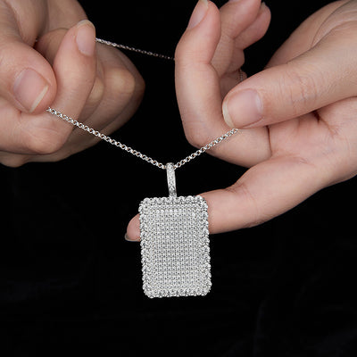 Collar Hip Hop Completo con Diamantes - Estilo Europeo y Americano