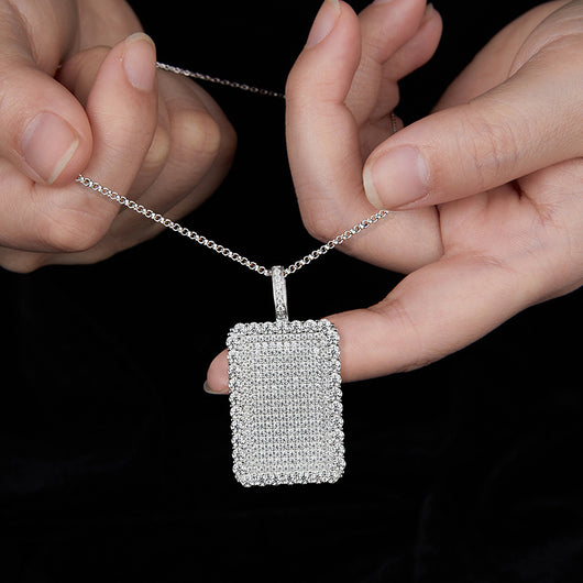 Collar Hip Hop Completo con Diamantes - Estilo Europeo y Americano