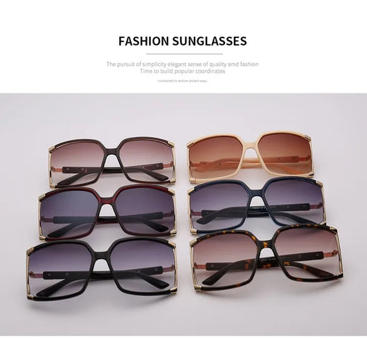Gafas de Sol Cuadradas de Marco Grande para Mujer - Image 12