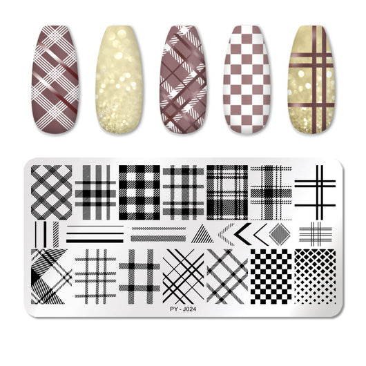 Placa de Estampado para Manicura en Acero Inoxidable - Image 13