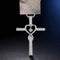 Infinity Love God We Trust Christian Cross Birthstone Crystal Pendant Necklace Colour Gems Zircon Heart Necklace Women Jewelry 7 Estilo